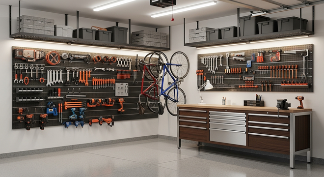 Custom garage organization