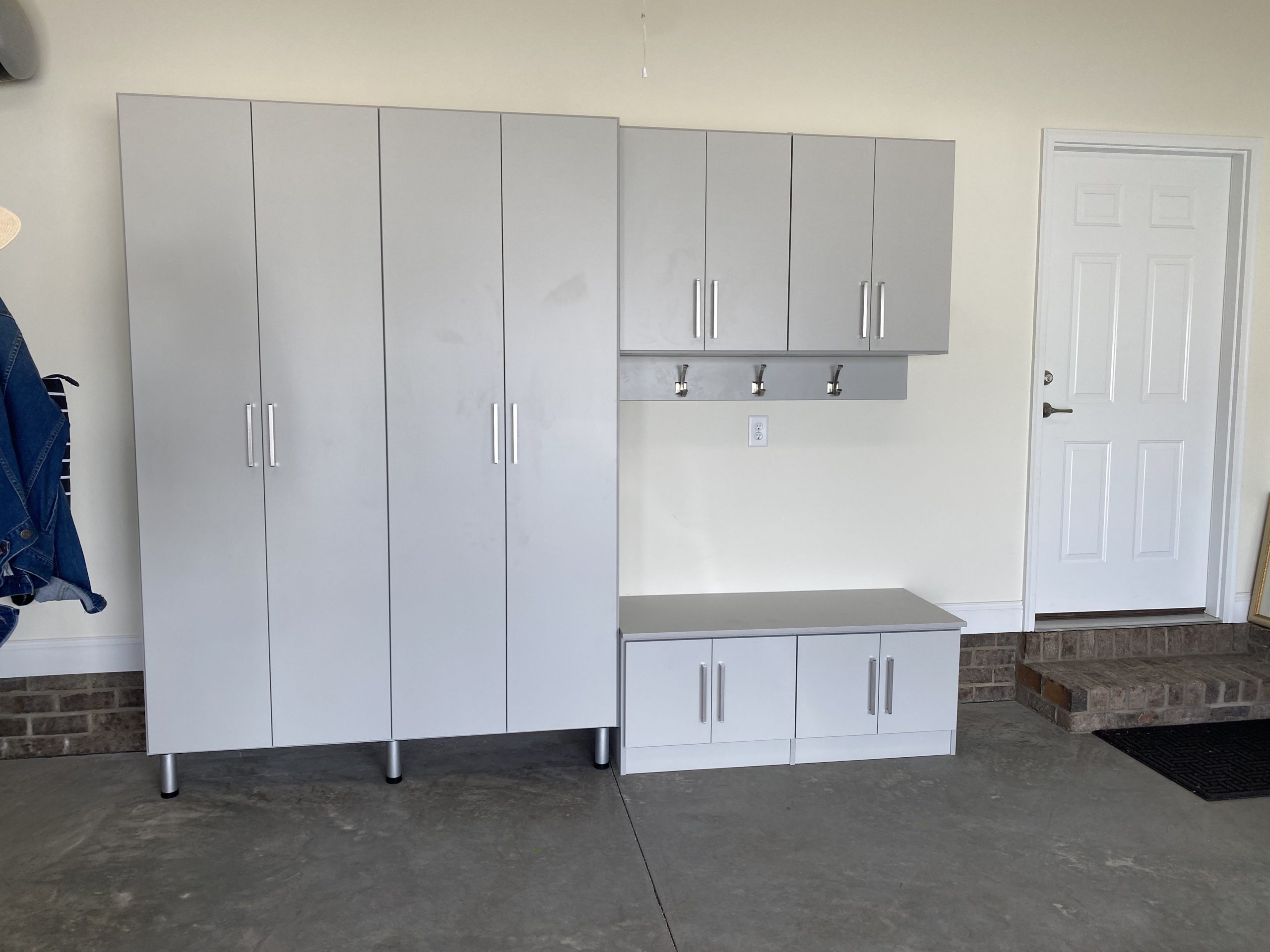 Workbench and tool storage by The Closet Rehab