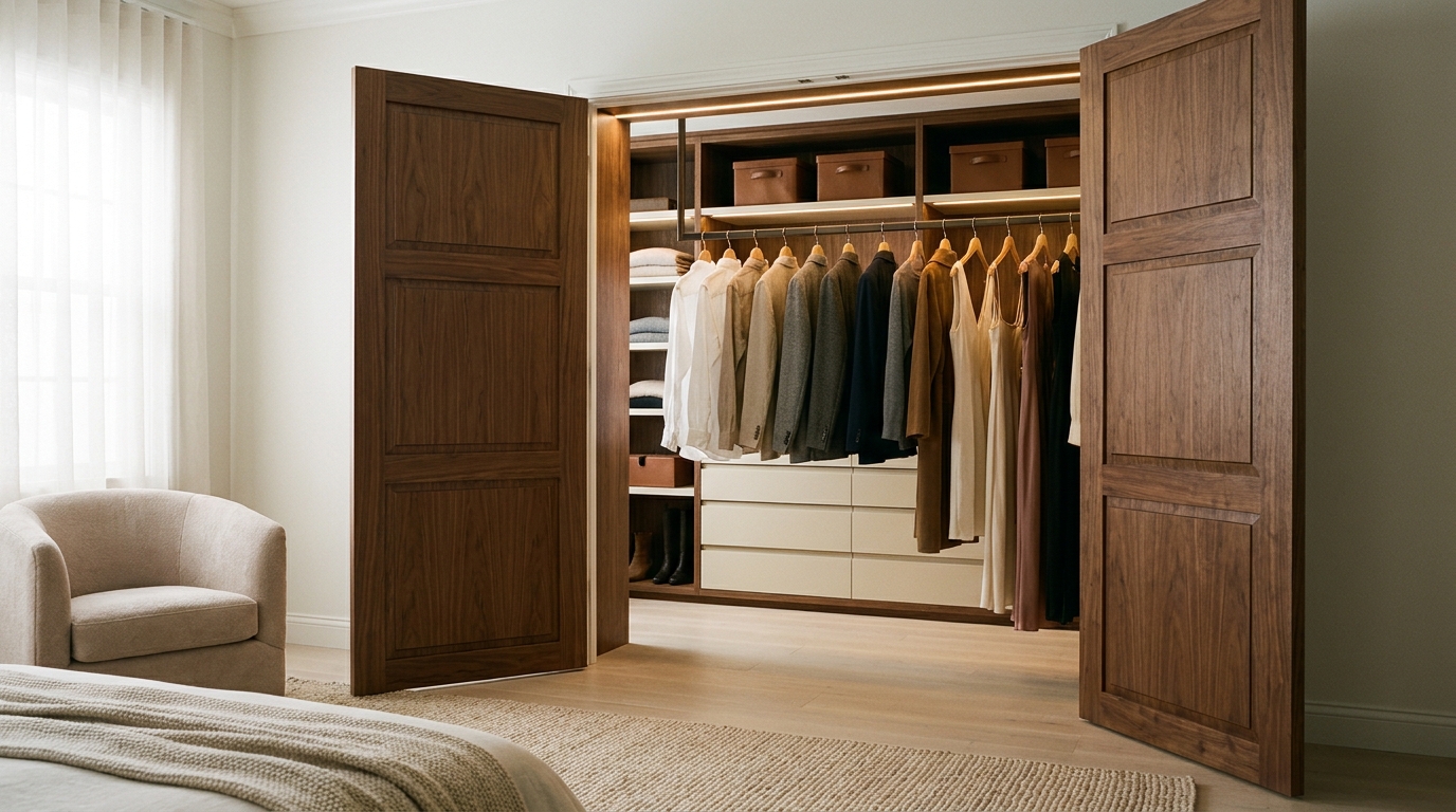 Reach-In Closet Depth: Plan 24-Inch Hanging Bays