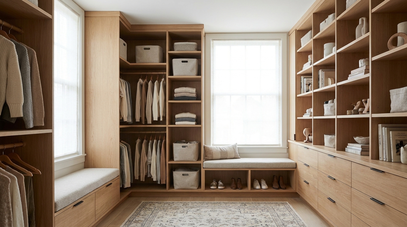 Teen Closet Organization: Long Hang and One Bag Shelf