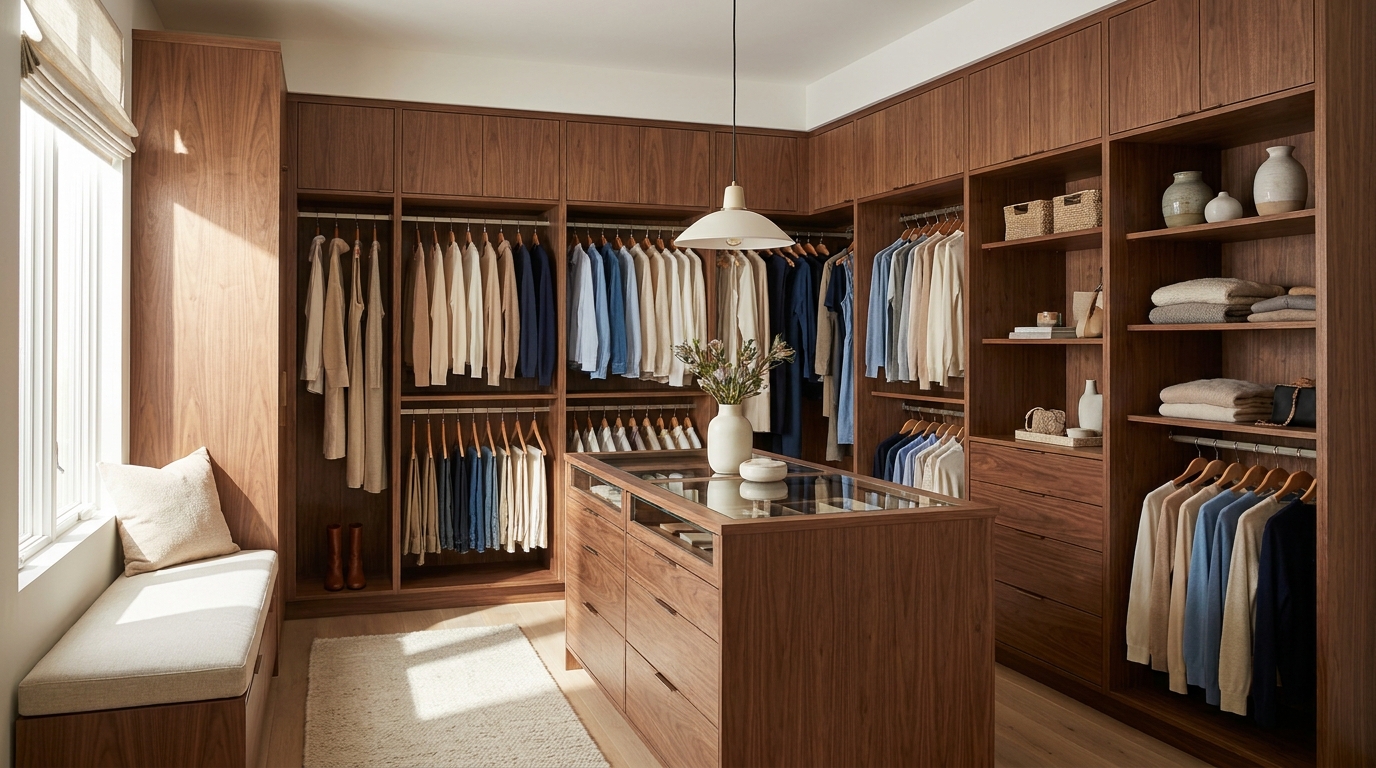 Closet Hanging Zones That Match the Wardrobe