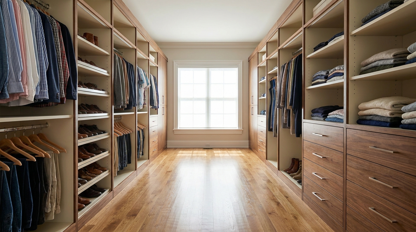 Walk-In Closet Clearance: 48 Inches for Two People