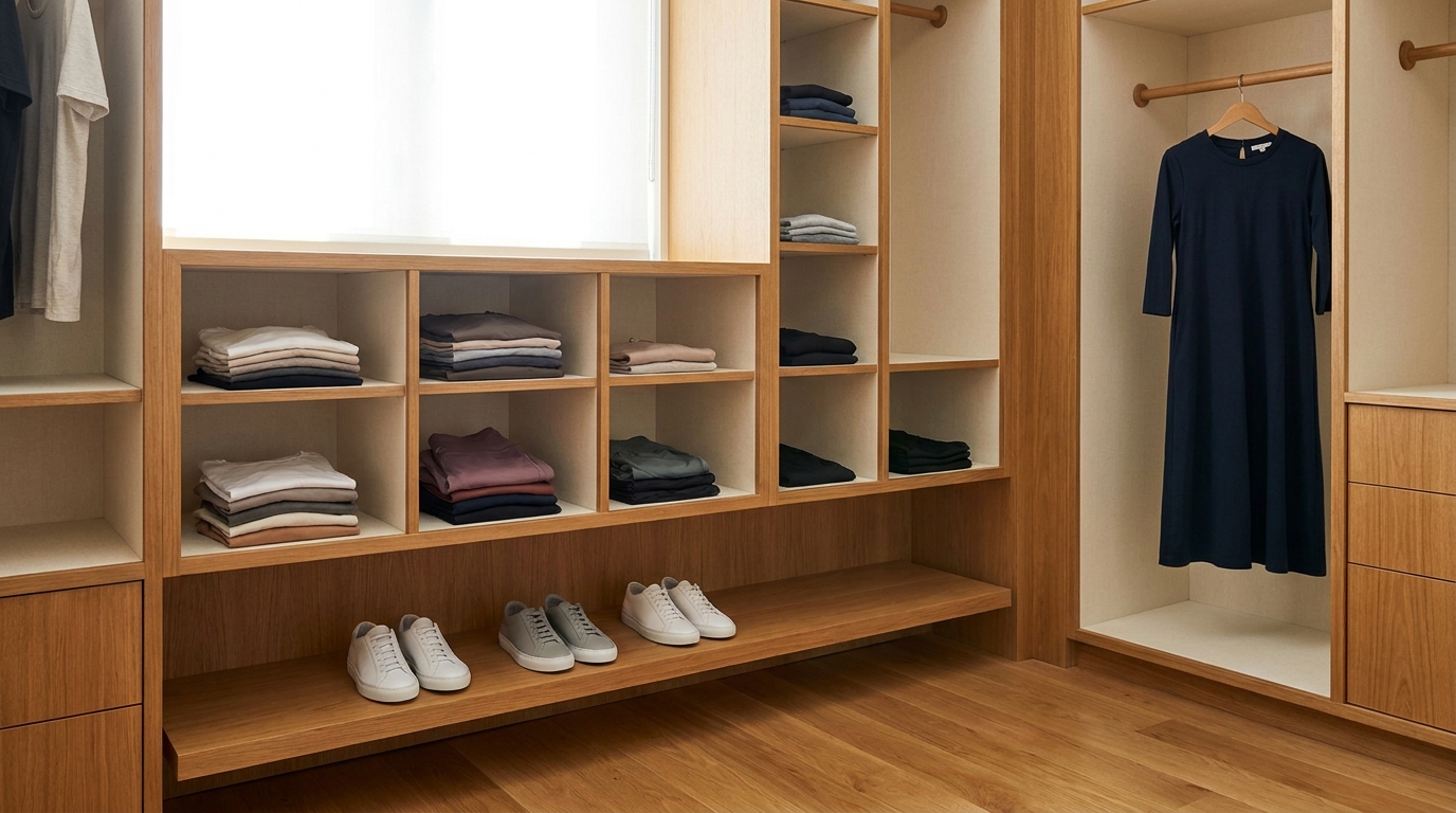 Athletic Wear Closet Storage: Gym Gear Off Dress Rods
