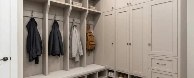 custom mudroom storage solutions